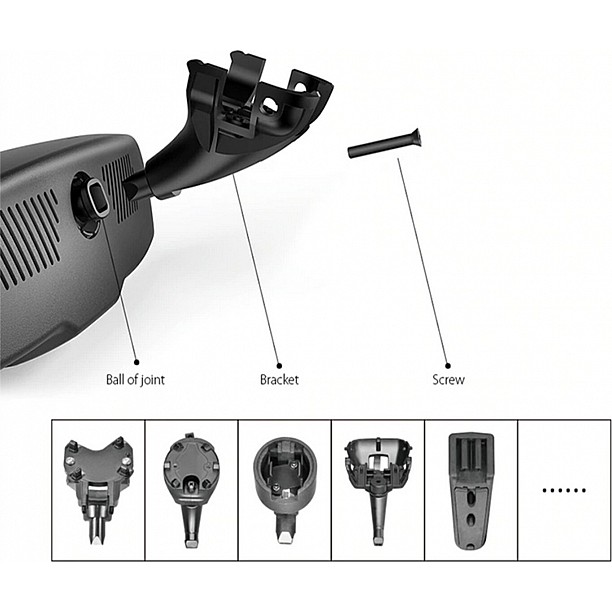 Voertuigspecifieke adapter voor spiegelmonitor Porsche