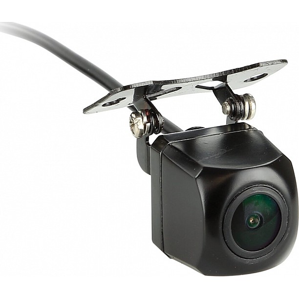 Mini achteruitrij camera universeel zwart NTSC met beeldlijnen en spiegelfunctie Mini achteruitrij camera universeel zwart NTSC met beeldlijnen en spiegelfunctie