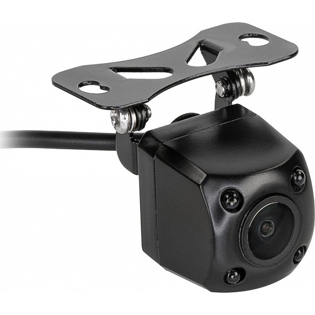Mini achteruitrij camera universeel zwart NTSC met beeldlijnen,spiegelfunctie en nachtzichtfunctie Mini achteruitrij camera universeel zwart NTSC met beeldlijnen,spiegelfunctie en nachtzichtfunctie