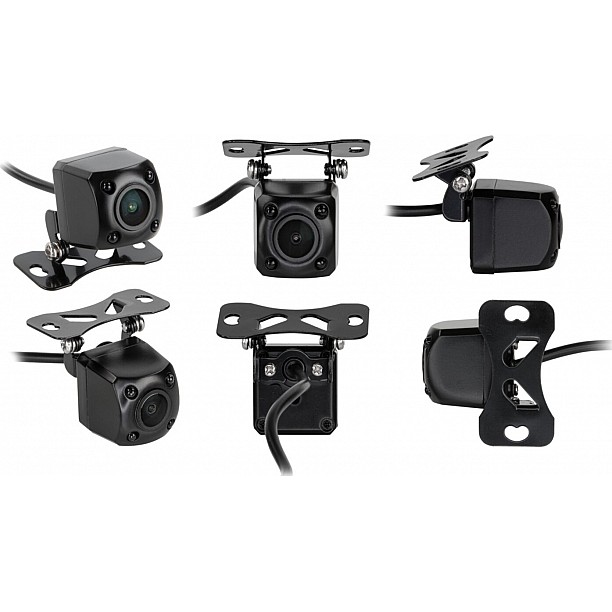 Mini achteruitrij camera universeel zwart NTSC met beeldlijnen,spiegelfunctie en nachtzichtfunctie Mini achteruitrij camera universeel zwart NTSC met beeldlijnen,spiegelfunctie en nachtzichtfunctie