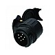 Verloopstekker 13 naar 7 polig kort adapter (verpakt in polybag met eurosleuf) Verloopstekker 13 naar 7 polig kort adapter (verpakt in polybag met eurosleuf)