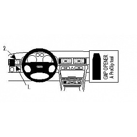 Houder - Brodit ProClip - Audi A6 / S6 1998-2003 Left mount