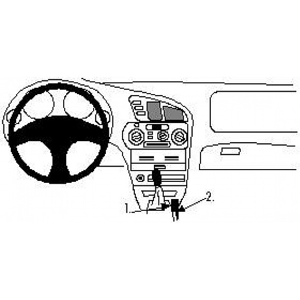Houder - Brodit ProClip - Mitsubishi Colt 1996-2004 / Lancer 1996-2003 Console mount Houder - Brodit ProClip - Mitsubishi Colt 1996-2004 / Lancer 1996-2003 Console mount