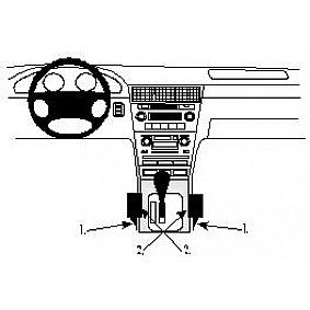 Houder - Brodit ProClip - Honda Legend 1996-2006 Console mount, Links-Rechts