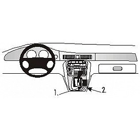 Houder - Brodit ProClip - Jaguar XJ8/XJR Console mount