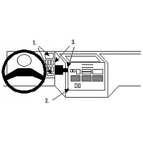 Houder - Brodit ProClip - Iveco Eurocargo 1991-2004 Center mount