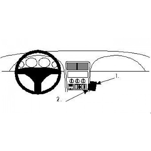 Houder - Brodit ProClip - BMW Z3 1996-2002 Angled mount