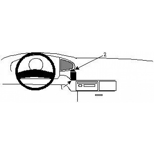 Houder - Brodit ProClip - Nissan Diesel MK/LK (Truck) 1995-2002 Center mount Houder - Brodit ProClip - Nissan Diesel MK/LK (Truck) 1995-2002 Center mount
