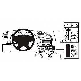 Houder - Brodit ProClip - Citroën Xsara 2001-2004 Angled mount