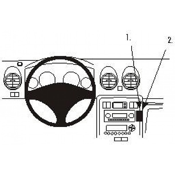 Houder - Brodit ProClip - MG ZS  - Rover 400/ 45 2004-2005 Angled mount