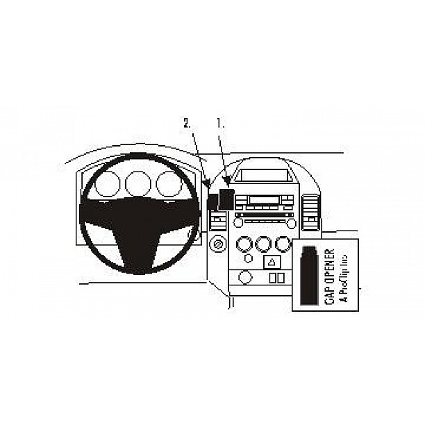 Houder - Brodit ProClip - Nissan Titan 2004-2007 Center mount