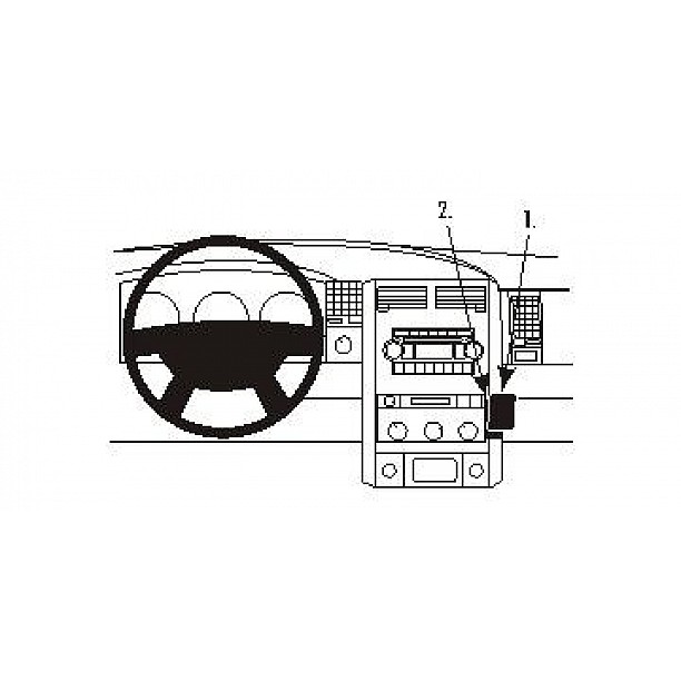 Houder - Brodit ProClip - Dodge Durango 2004-2010 Center mount