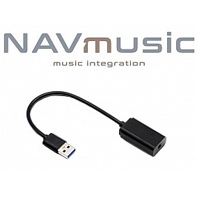 AUX to USB audio interface with 3.5mm jack connector