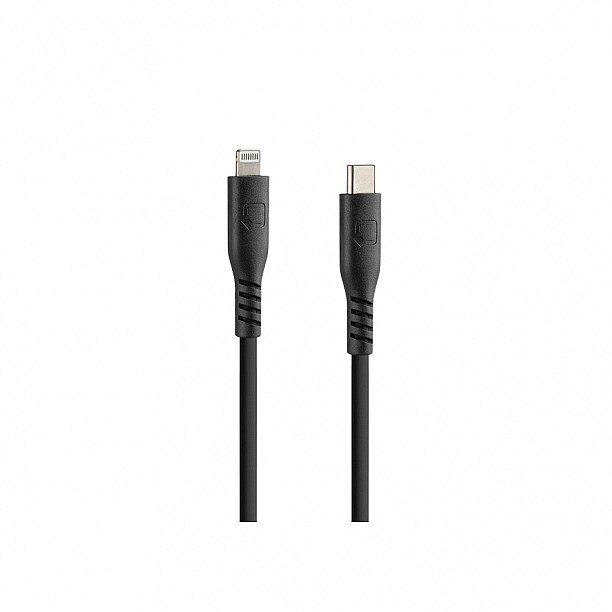 Optiline siliconen laad en synchronisatiekabel USB C -> Apple 8pin - 20cm met verstevigde hals Optiline siliconen laad en synchronisatiekabel USB C -> Apple 8pin - 20cm met verstevigde hals