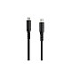 Optiline siliconen laad en synchronisatiekabel USB C -> Apple 8pin - 150cm met verstevigde hals Optiline siliconen laad en synchronisatiekabel USB C -> Apple 8pin - 150cm met verstevigde hals