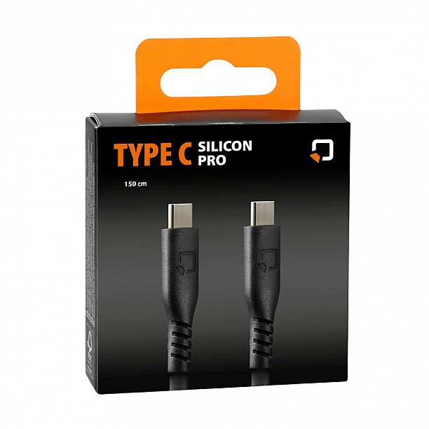 Optiline siliconen laad en synchronisatiekabel USB C -> USB C - 150cm met verstevigde hals Optiline siliconen laad en synchronisatiekabel USB C -> USB C - 150cm met verstevigde hals