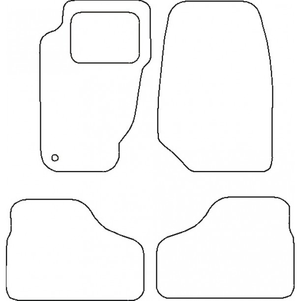 Mattenset Naaldvilt (Zwart) Jeep Liberty 4X4 2008- (1St) Mattenset Naaldvilt (Zwart) Jeep Liberty 4X4 2008- (1St)