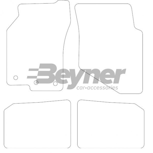 Mattenset Naaldvilt (Zwart) Mitsubishi Colt 1992-1996 (1St) Mattenset Naaldvilt (Zwart) Mitsubishi Colt 1992-1996 (1St)