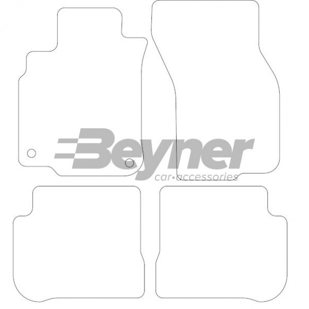 Mattenset Naaldvilt (Zwart) Mitsubishi Colt 1996-2004 (1St) Mattenset Naaldvilt (Zwart) Mitsubishi Colt 1996-2004 (1St)