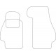 Mattenset Naaldvilt (Zwart) Porsche Bt5 1958-1961 (1St) Mattenset Naaldvilt (Zwart) Porsche Bt5 1958-1961 (1St)