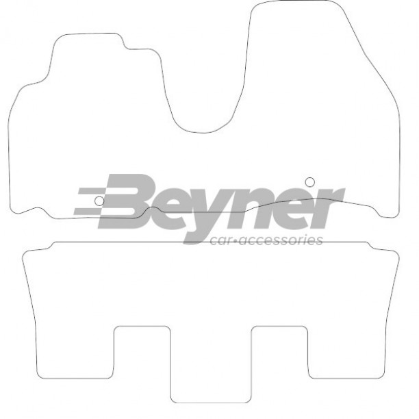 Mattenset Voor Velours (Donkergrijs) Citroën C8 2002->(1St) Mattenset Voor Velours (Donkergrijs) Citroën C8 2002->(1St)