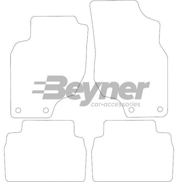 Mattenset Velours (Donkergrijs) Hyundai Coupe 1996-2002 (1St) Mattenset Velours (Donkergrijs) Hyundai Coupe 1996-2002 (1St)