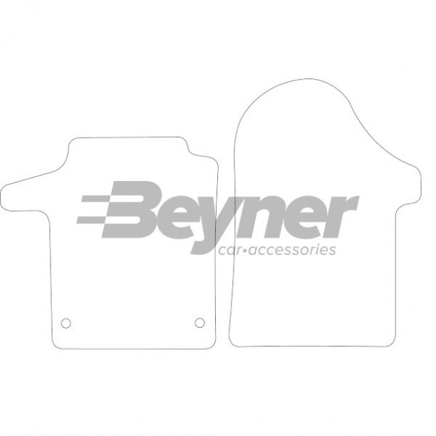 Mattenset Velours (Donkergrijs) Mercedes Benz Vito 2014->(1St) Mattenset Velours (Donkergrijs) Mercedes Benz Vito 2014->(1St)