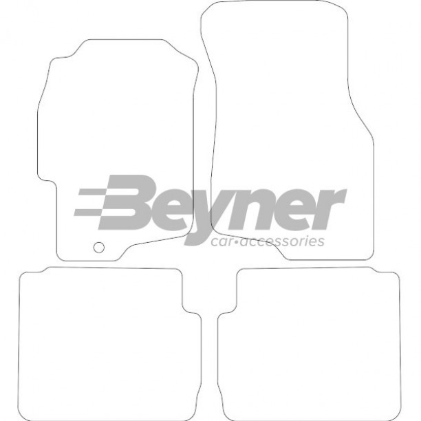 Mattenset Velours (Donkergrijs) Rover 400 1999-2004 (1St) Mattenset Velours (Donkergrijs) Rover 400 1999-2004 (1St)