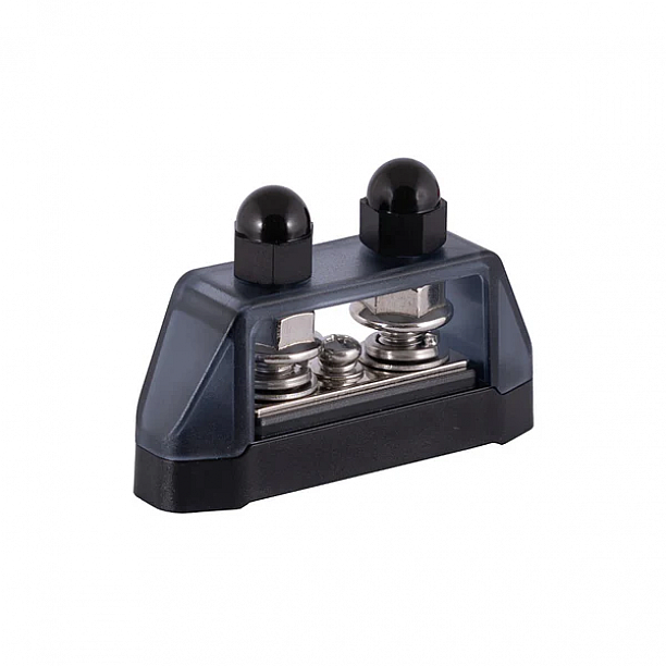 Distribution blok Black, 2xM8 + 1xM4 Distribution blok Black, 2xM8 + 1xM4
