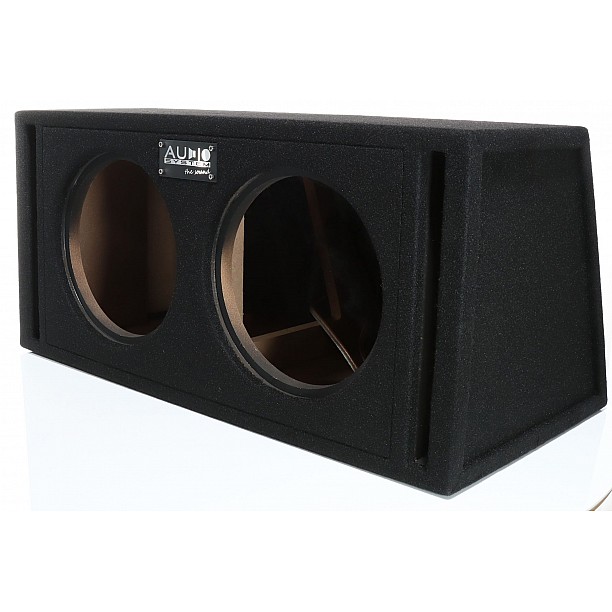 AUDIO SYSTEM Dubbel-lege-behuizing. Bassreflex-behuizing 2x30 Liter voor 2x25 cm Bass