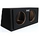 AUDIO SYSTEM Dubbel-lege-behuizing. Bassreflex-behuizing 2x30 Liter voor 2x25 cm Bass