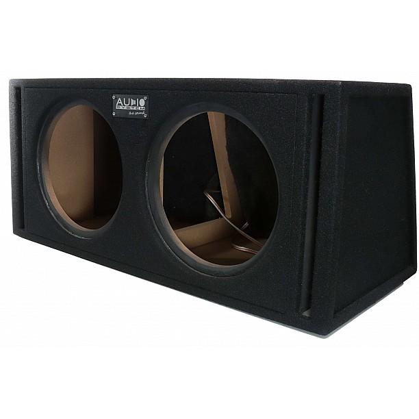 AUDIO SYSTEM Dubbele lege behuizing. Bassreflexbehuizing van 2x 42 Liter voor 2x 30 cm Bass