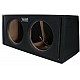 AUDIO SYSTEM Dubbele lege behuizing. Bassreflexbehuizing van 2x 42 Liter voor 2x 30 cm Bass