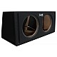 AUDIO SYSTEM Dubbele lege behuizing. Bassreflexbehuizing van 2x 42 Liter voor 2x 30 cm Bass