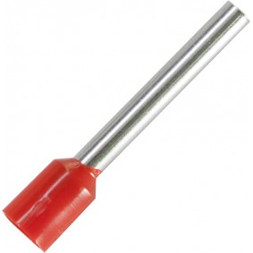 Adereindhuls voor kabelmaat: 2.5 mm² met rode isolatie
