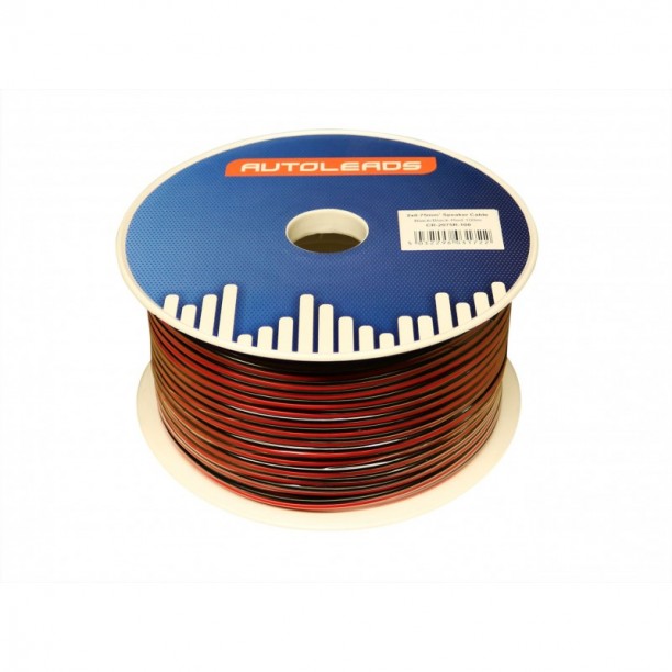 2x 0.75mm² Luidspreker Kabel. Per rol van 100 meter rood/zwart 2x 0.75mm² Luidspreker Kabel. Per rol van 100 meter rood/zwart