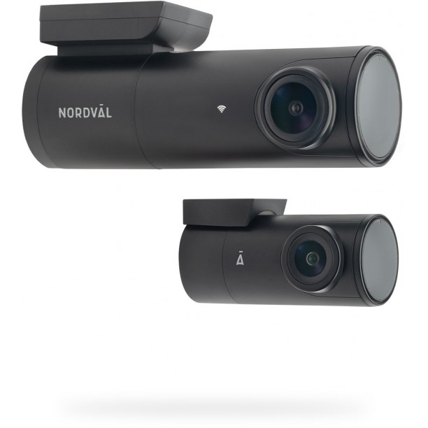 Nordväl DC102 2CH Dashcam 2K + GPS + Wi-Fi 32GB