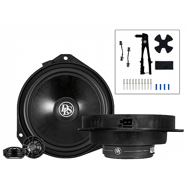 DLS 13cm 2-Weg LS systeem - afzonderlijke X-over 50W RMS DLS 13cm 2-Weg LS systeem - afzonderlijke X-over 50W RMS