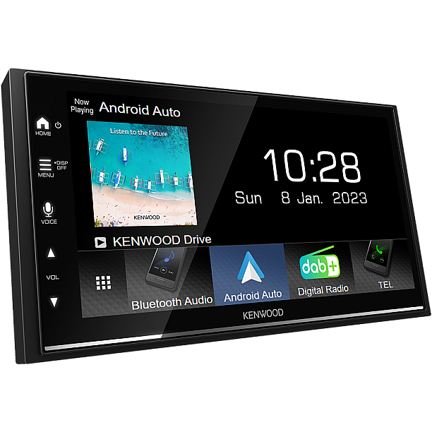 Kenwood DMX-7722DABS 6.8” AV-Receiver met Bluetooth, DAB Radio Wireless Apple Carplay/ Android Auto