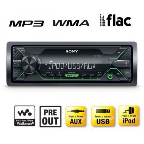 Sony DSX-A212UI 1-DIN Autoradio USB & Entry Sony DSX-A212UI 1-DIN Autoradio USB & Entry