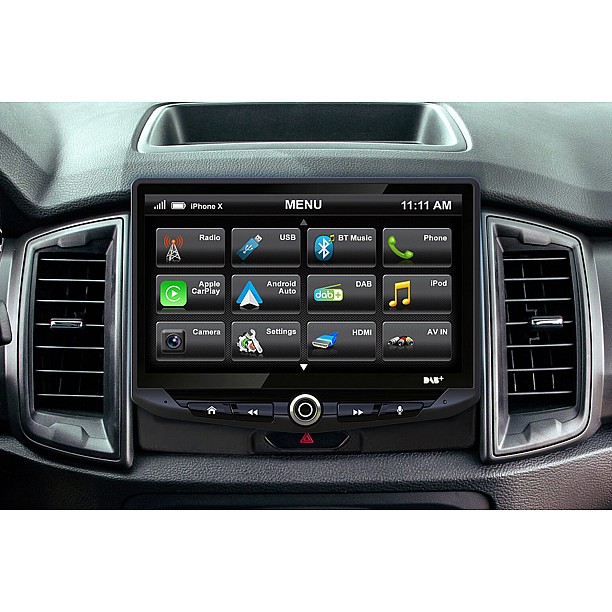 HEIGH10 2-DIN Radio 10-INCH Complete inbouwset Multimediasys. Apple Carplay&Anroid AUTO Ford Ranger
