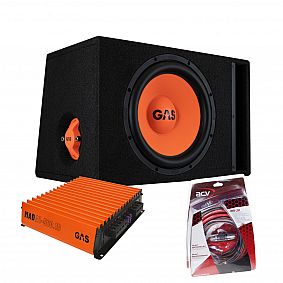 GAS MAD Subwoofer set MAD B2-112 (gepoort) + MAD A1-500.1D + WK-20