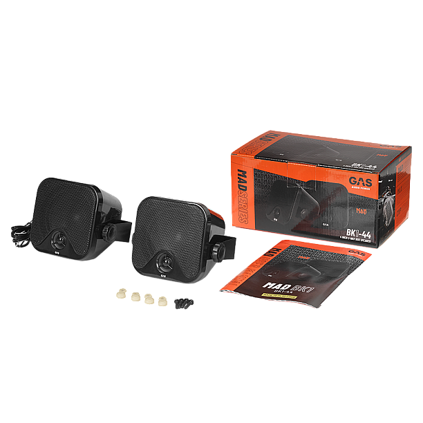 GAS MAD BK1-44 2-way box speaker - black, opbouwspeaker 10cm GAS MAD BK1-44 2-way box speaker - black, opbouwspeaker 10cm