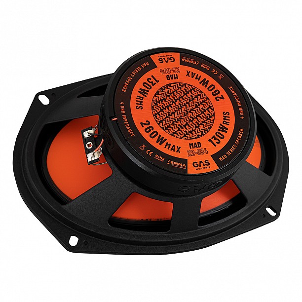 GAS MAD Level 2 Coaxial Speaker 6x9