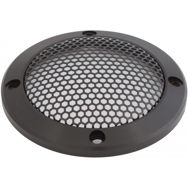 AUDIO SYSTEM Luidspreker Gril - CNC milled black anodized aluminium speaker grill AUDIO SYSTEM Luidspreker Gril - CNC milled black anodized aluminium speaker grill