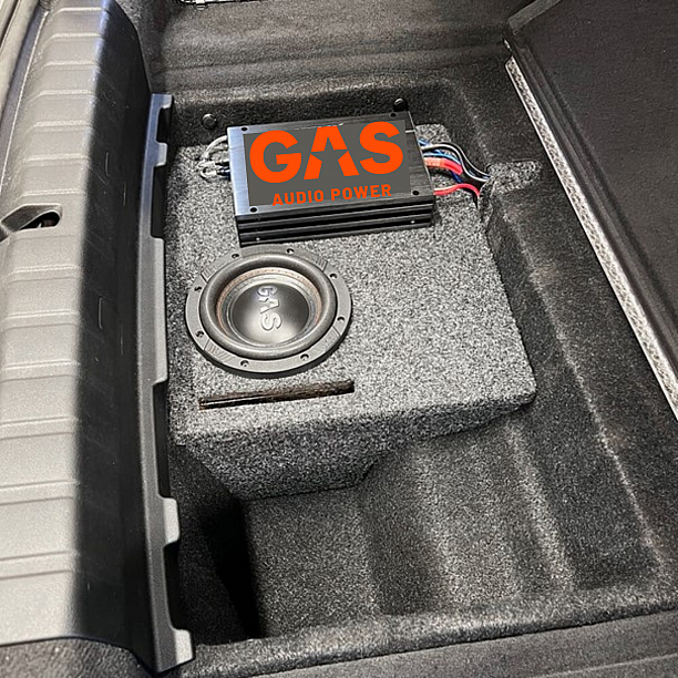 GAS Audio Power Pasklare subwoof set BMW I4 2022-> GAS Audio Power Pasklare subwoof set BMW I4 2022->