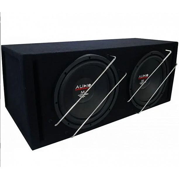 M-Serie EVO HIGH EFFICIENT Subwoofer 2x42 liter met BR12-2 + 2x M12 DC EVO 2x 650/500 Watt