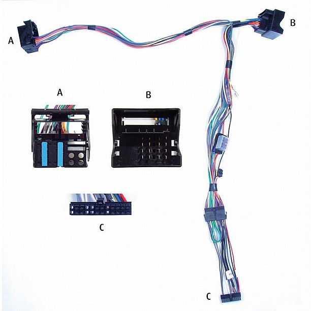 Audio2Car MMI Basic, 4 speakers Audi A6 2004-2008