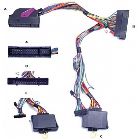 Audio2Car Audi A6 2004-2011met Bose 6000 system 13 speakers (versterker links achterin)