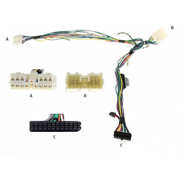 Audio2Car 20 pins Diverse modellen Mitsubishi - Hyundai Santamo